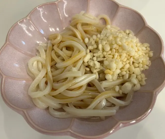 完成した冷凍うどん（撮影：grapeフード編集部）