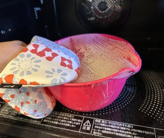 再加熱する様子（撮影：grapeフード編集部）