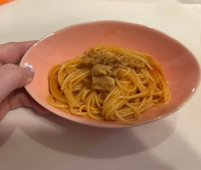 完成したパスタ（撮影：grapeフード編集部）