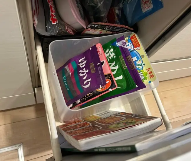 引き出し収納（撮影：grapeライフハック編集部）