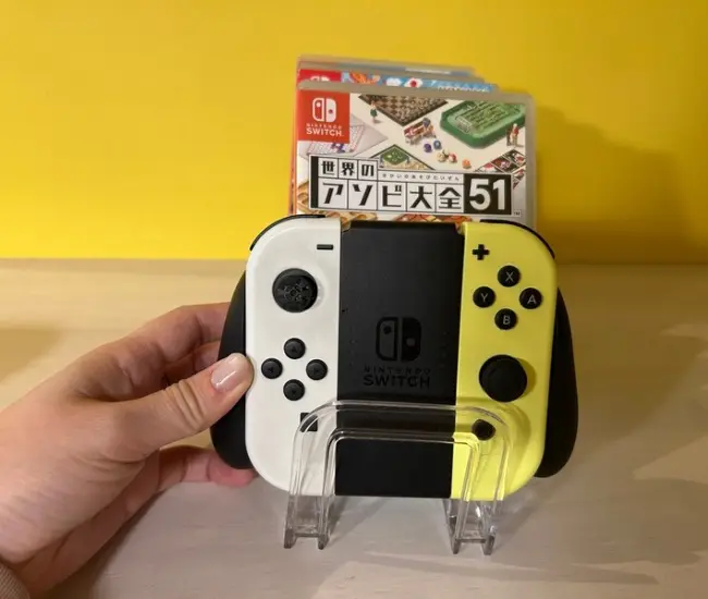 ゲーム周りの収納（撮影：grapeライフハック編集部）