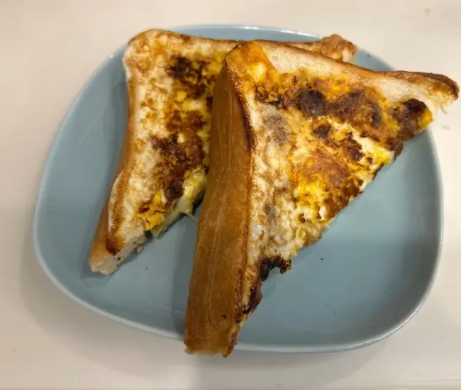 完成した朝食（撮影：grapeフード編集部）