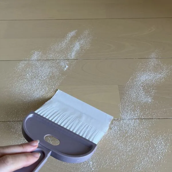 掃除後の床（撮影：grapeライフハック編集部）