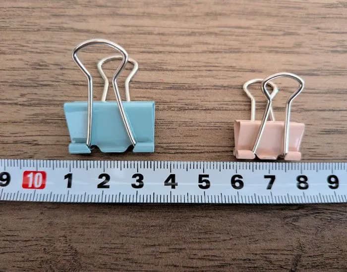 ダブルクリップ2個（撮影：grapeライフハック編集部）