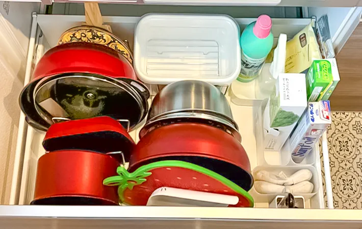 引き出しの収納の写真