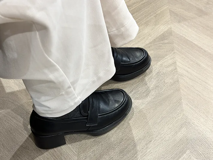 何も装着していない足元画像（撮影：grapeライフハック編集部）