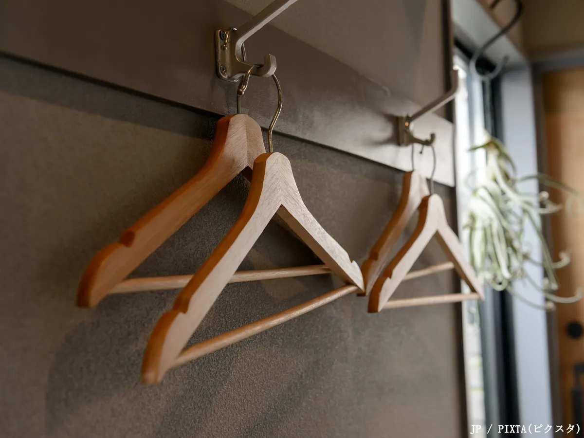 コート用ハンガーの写真