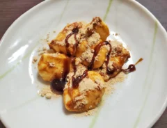 『モッツァレラのきな粉もち風』の完成写真（撮影：エニママ）