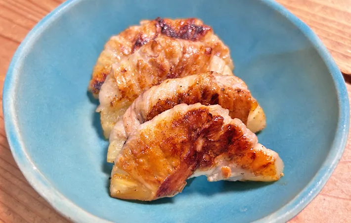 『パイナップルの豚肉巻き』の完成写真（撮影：エニママ）