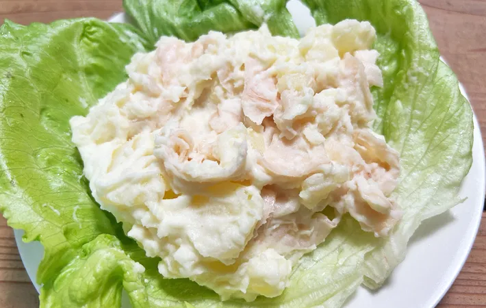 『ガリ入りポテトサラダ』の完成写真（撮影：エニママ）