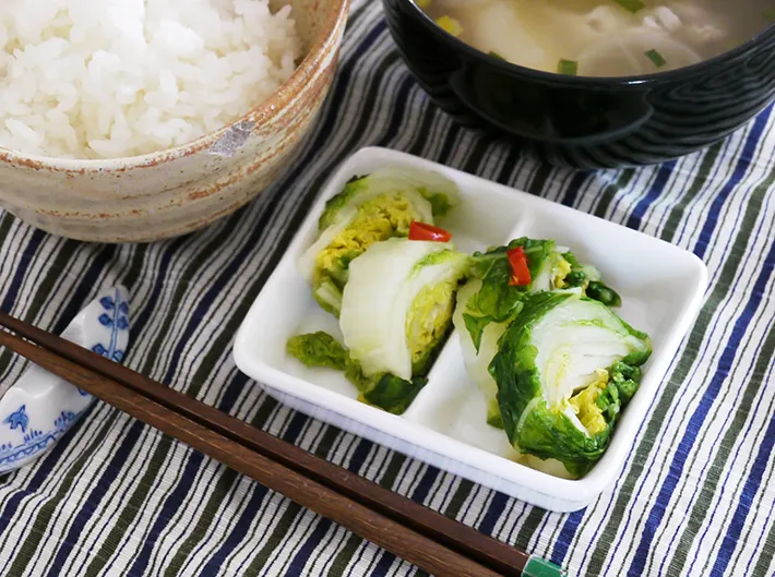 『ジッパー付き袋でOK！白菜の即席漬け』の画像（画像提供：伯方塩業株式会社）