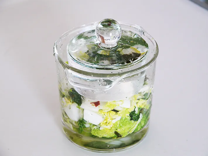 『ジッパー付き袋でOK！白菜の即席漬け』の画像（画像提供：伯方塩業株式会社）