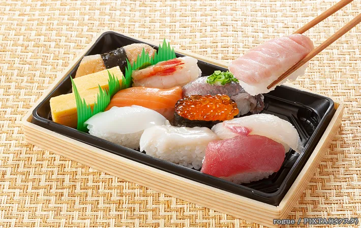 持ち帰り寿司の写真