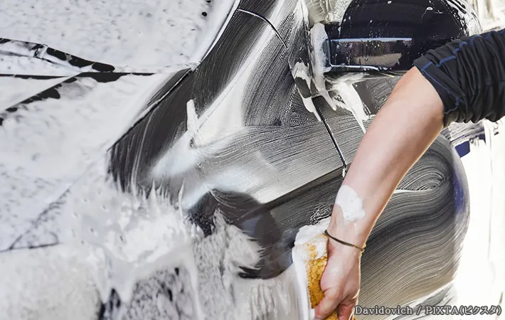 洗車をしている写真