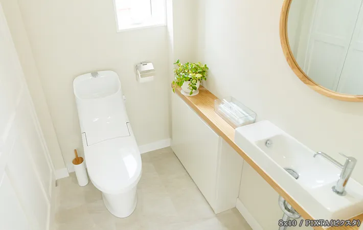 きれいなトイレの写真