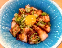 チャーシュー丼の完成写真（撮影：エニママ）
