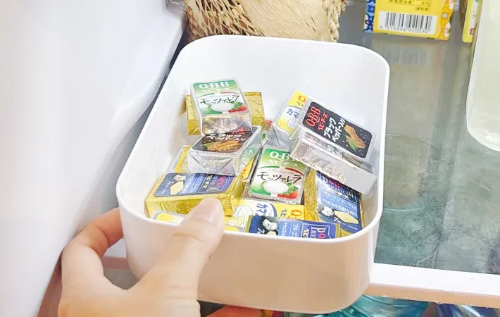 『ボックスに入ったベビーチーズ』の写真（撮影：キジカク）