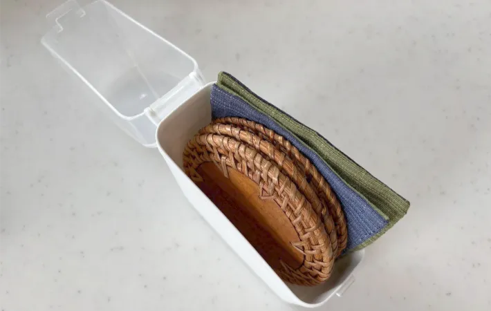 コースターを収納した画像（撮影：エニママ）