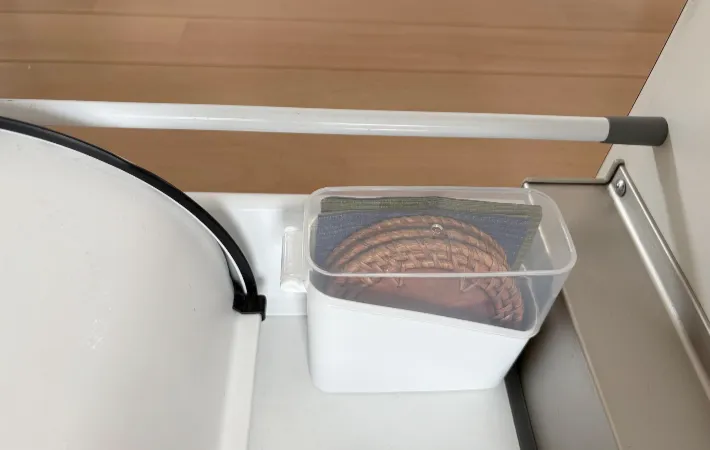 引き出しに収納した画像（撮影：エニママ）