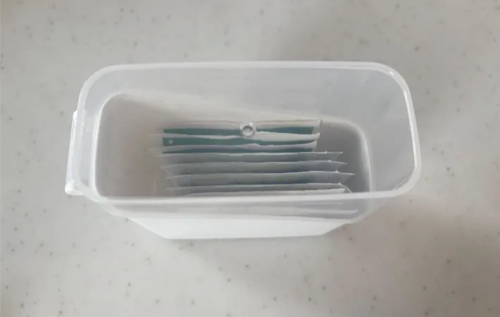 ティーバッグを入れて
蓋をした画像（撮影：エニママ）