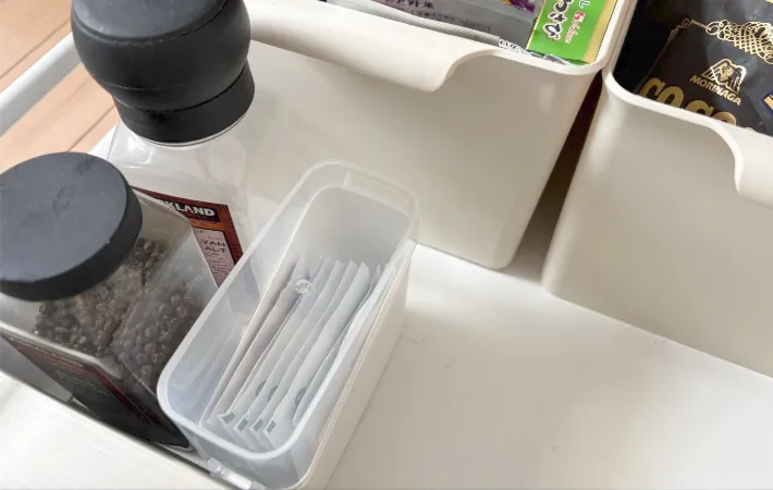 食品収納庫にしまった画像（撮影：エニママ）