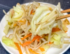 野菜炒めの完成写真（撮影：キジカク）