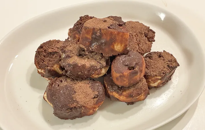 『麩で染みチョコラスク』の完成写真（撮影：エニママ）