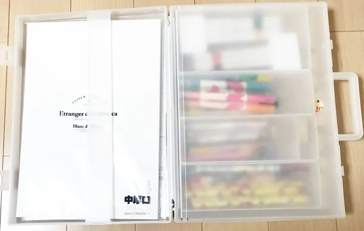 『ケースに入った文房具』の写真（撮影：Classy Life）