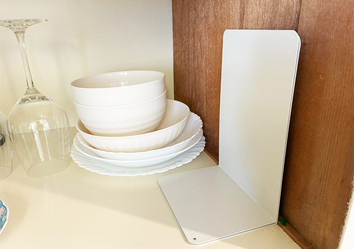 ブックエンドの活用法（撮影：grapeライフハック編集部）