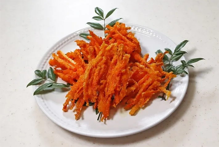 『SDGsな船橋ニンジンのかき揚げ』の写真