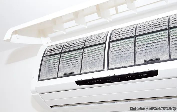 エアコンのフィルターの写真