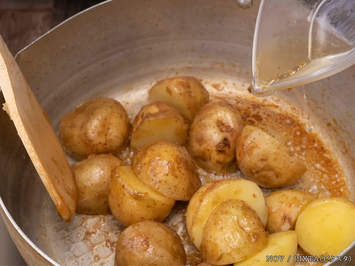 『新じゃが』を料理している写真