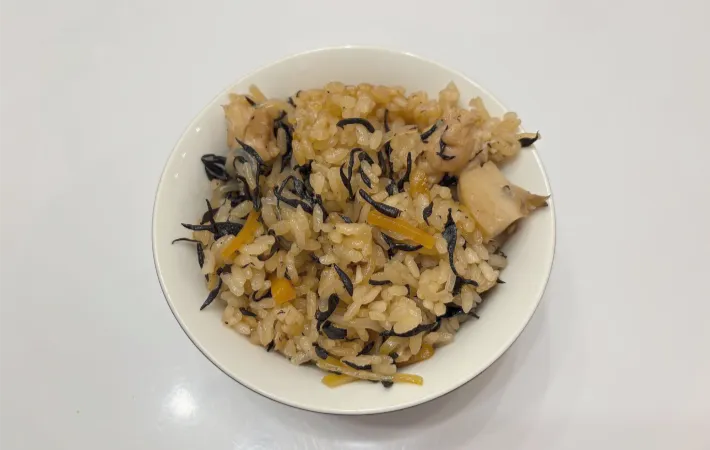 茶碗に盛った写真（撮影：エニママ）