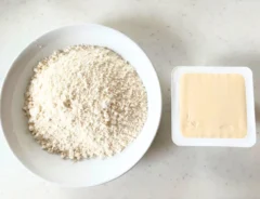 ホットケーキミックスと豆腐の画像（撮影：エニママ）