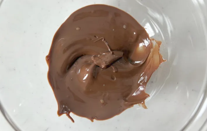 溶けたチョコレート（撮影：エニママ）