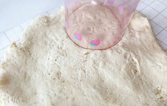 型を抜く画像（撮影：エニママ）