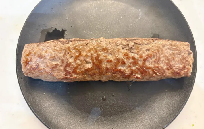 焼いた挽肉の画像（撮影：エニママ）