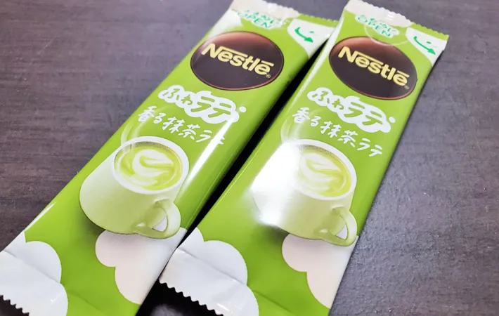 『ネスレ ふわラテ 香る抹茶ラテ』の写真（撮影：エニママ）