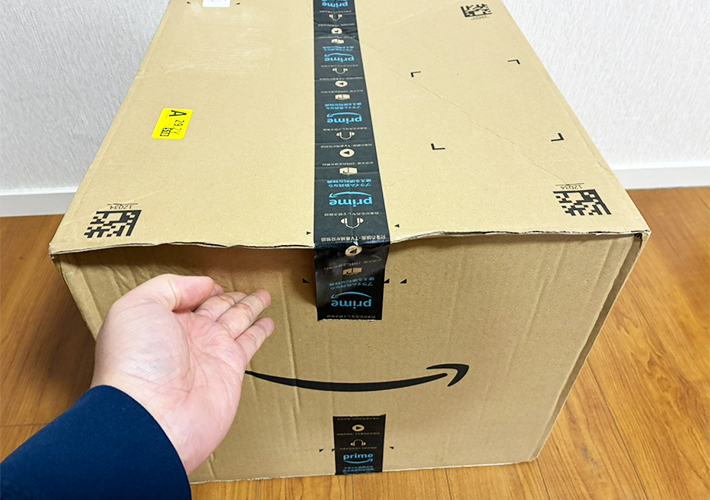 ダンボールの写真（撮影：grapeライフハック編集部）