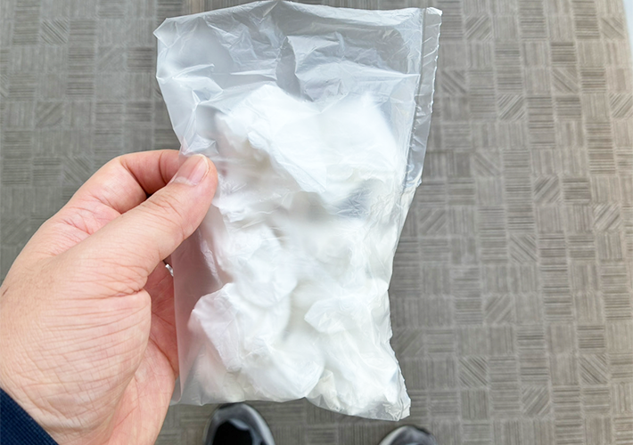 エアクッションの活用写真（撮影：grapeライフハック編集部）