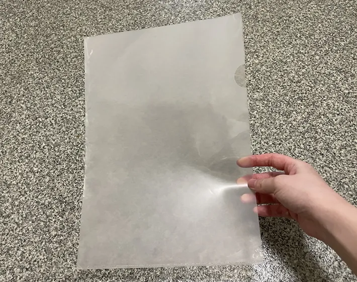 クリアファイルの写真（撮影：grapeライフハック編集部）