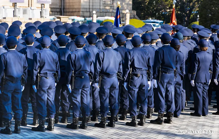 『街を守る警察官』の写真
