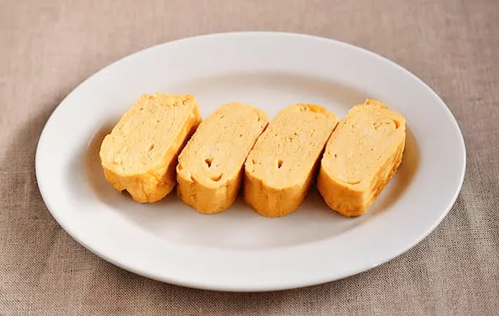 『豆腐入り玉子焼き』の完成写真（撮影：小泉明代）