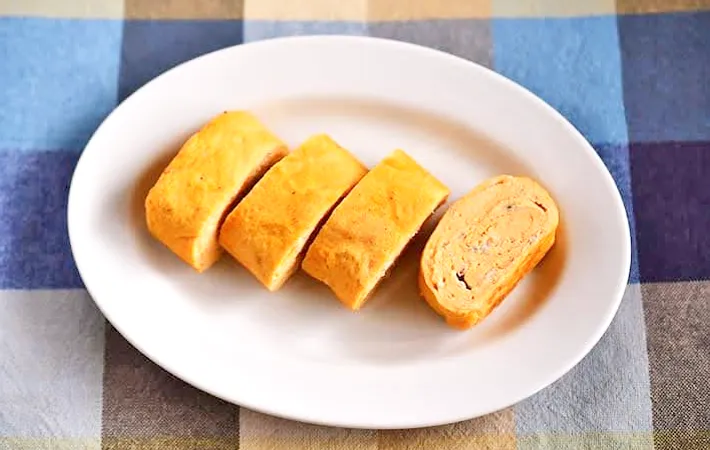 『シラス入り玉子焼き』の完成写真（撮影：小泉明代）