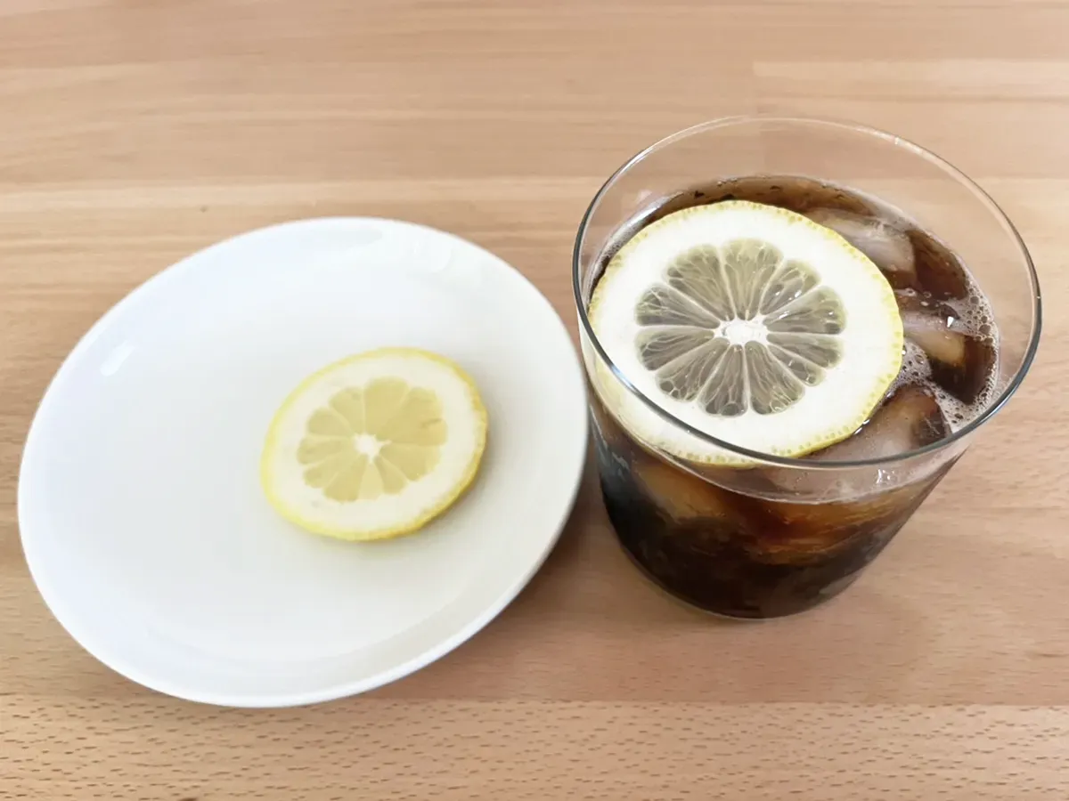 レモンコーヒーの写真（撮影：grapeフード編集部）