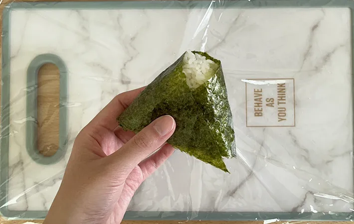 おにぎりの完成写真（撮影：grapeフード編集部）