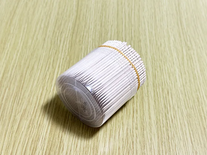 爪楊枝を倒した画像（撮影：grapeライフハック編集部）