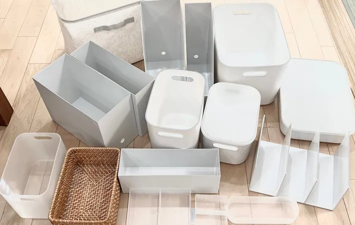 『無印良品の収納用品』の写真（撮影：Classy Life）