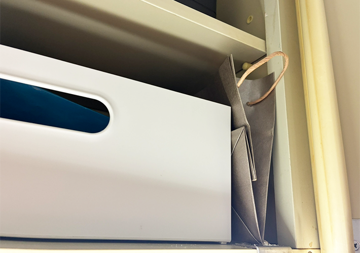 紙袋の活用写真（撮影：grapeライフハック編集部）