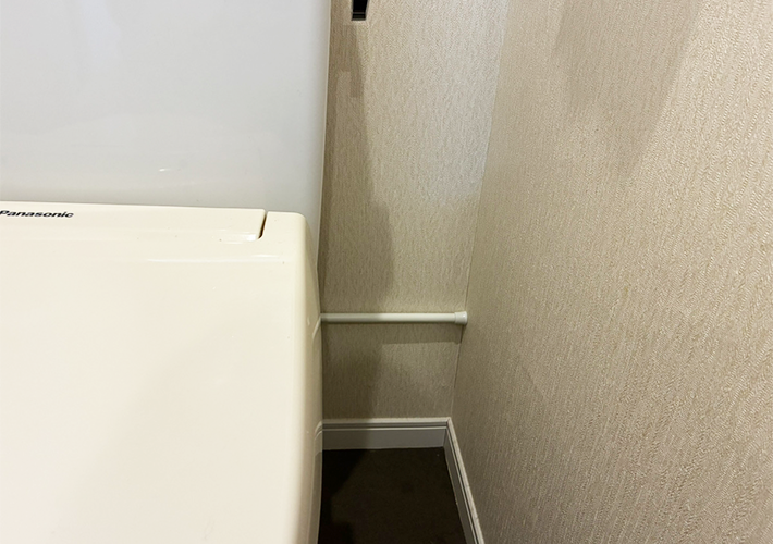 つっぱり棒の活用写真（撮影：grapeライフハック編集部）